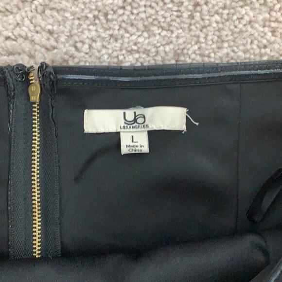 Ya Los Angeles Black Strapless Mini Dress Sz L - Picture 5 of 10